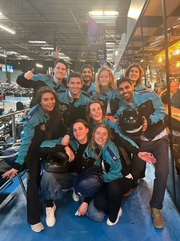 The team out together
