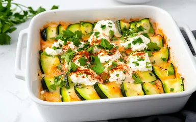 Zucchini Lasagna with Ricotta & Chicken