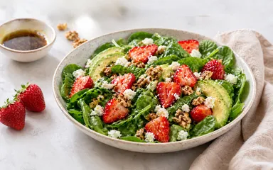 Spring Strawberry & Spinach Salad