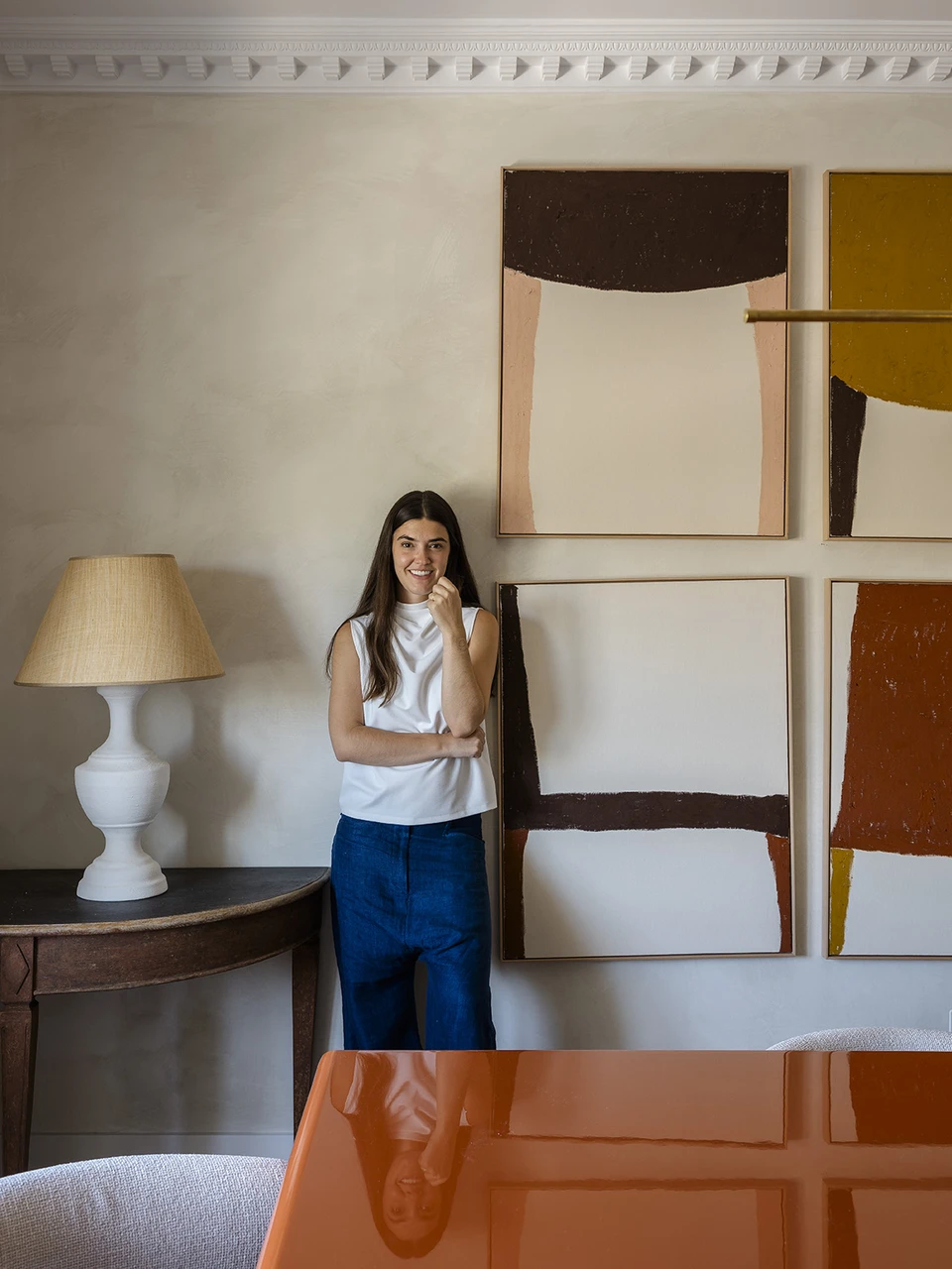 Claudia Richter, interiorista, en uno de sus proyectos