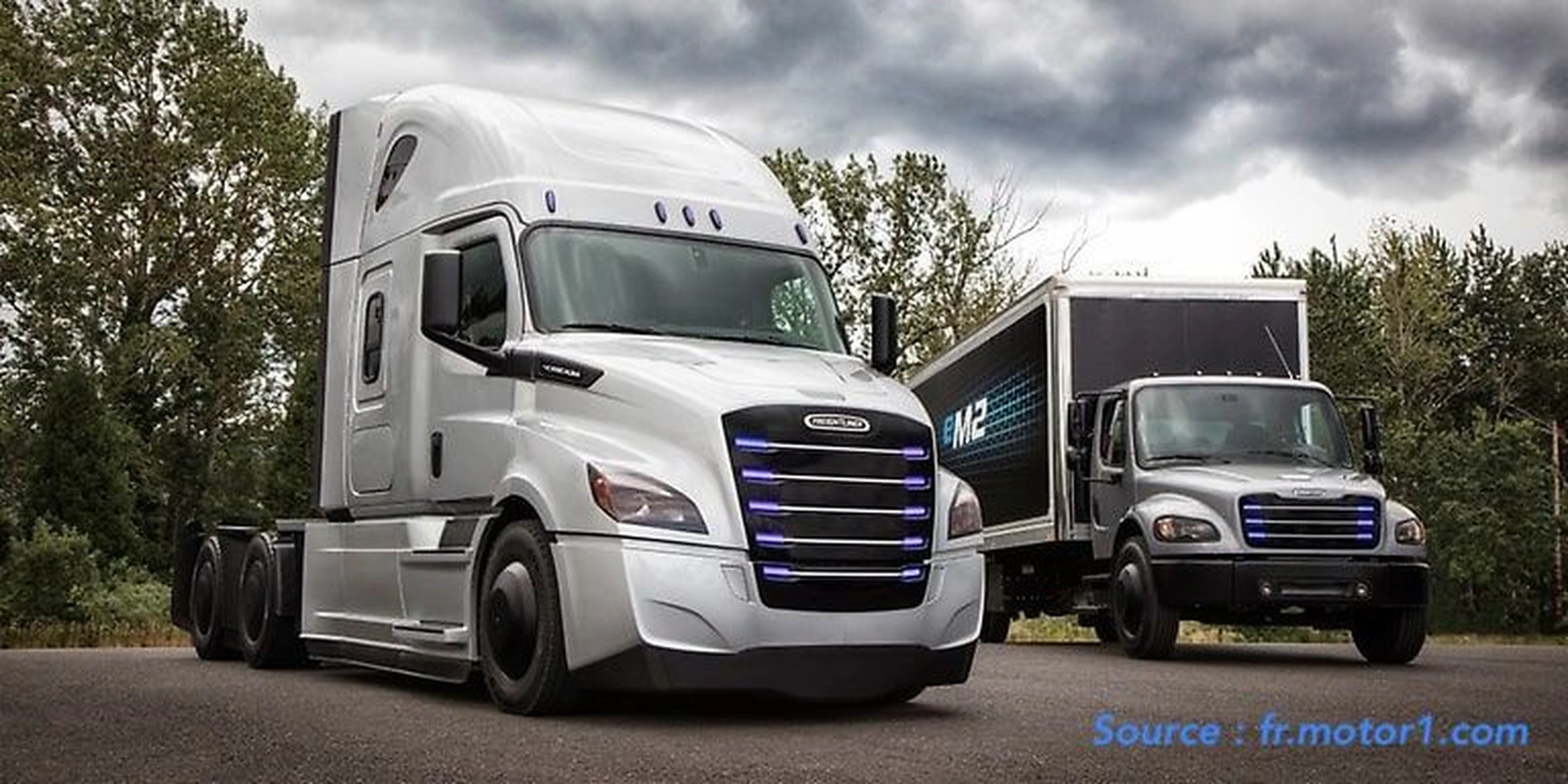De Daimler eCascadia vrachtwagen