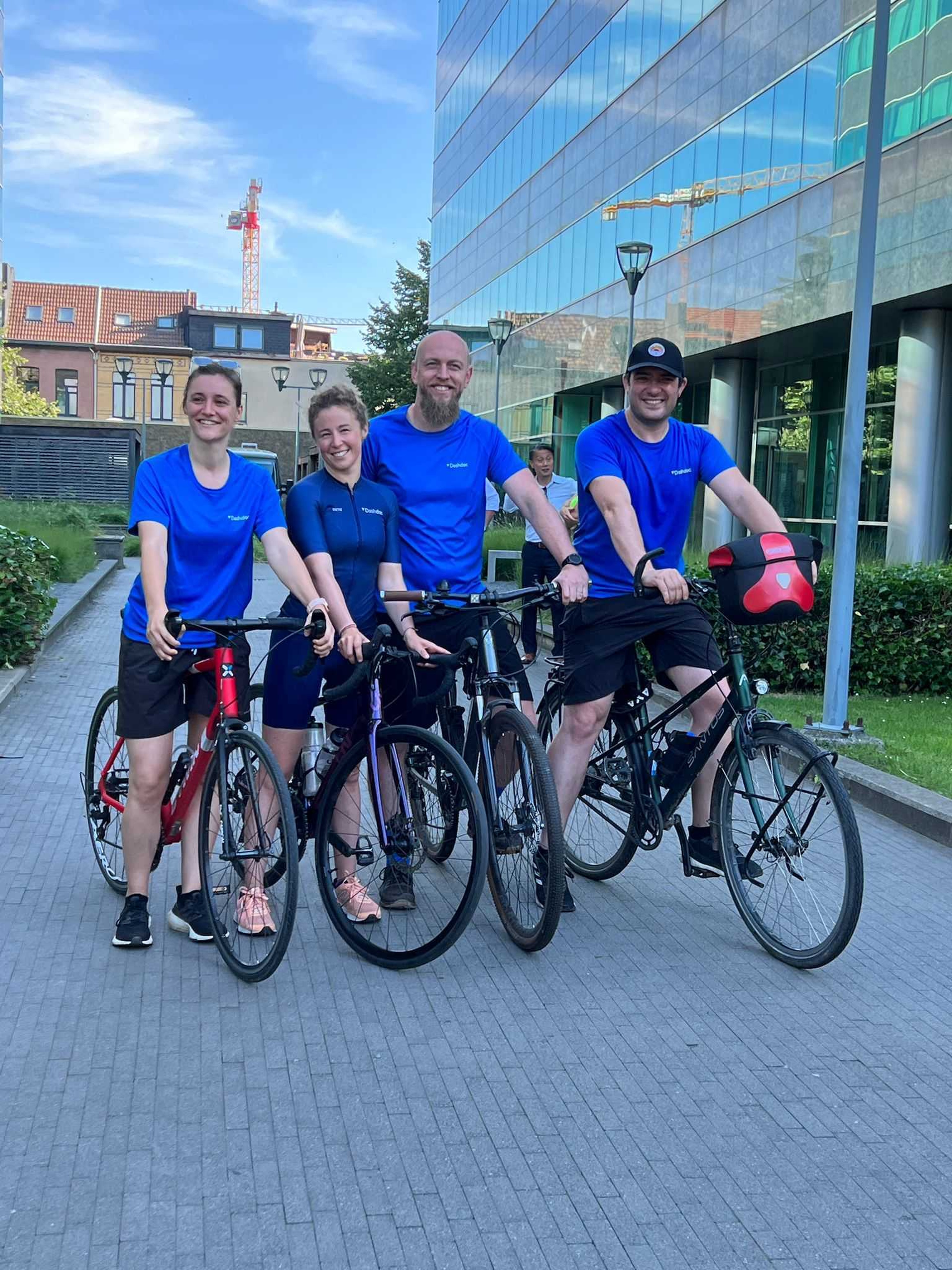 L'équipe du DashTour à Anvers