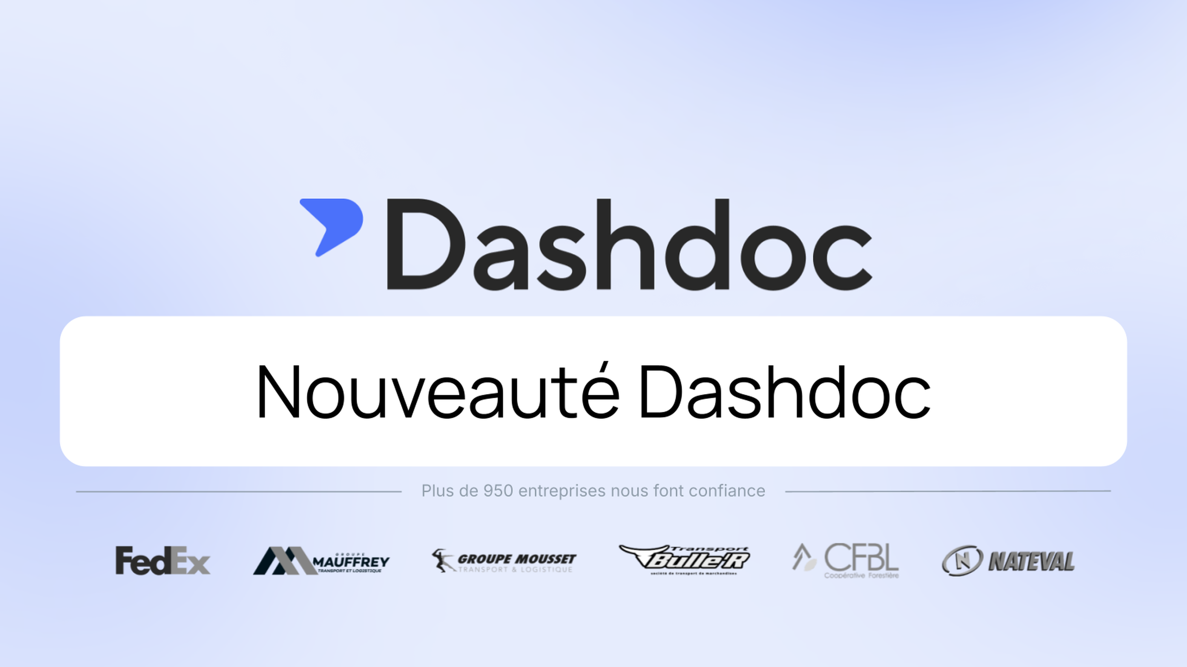 Nouveauté Dashdoc