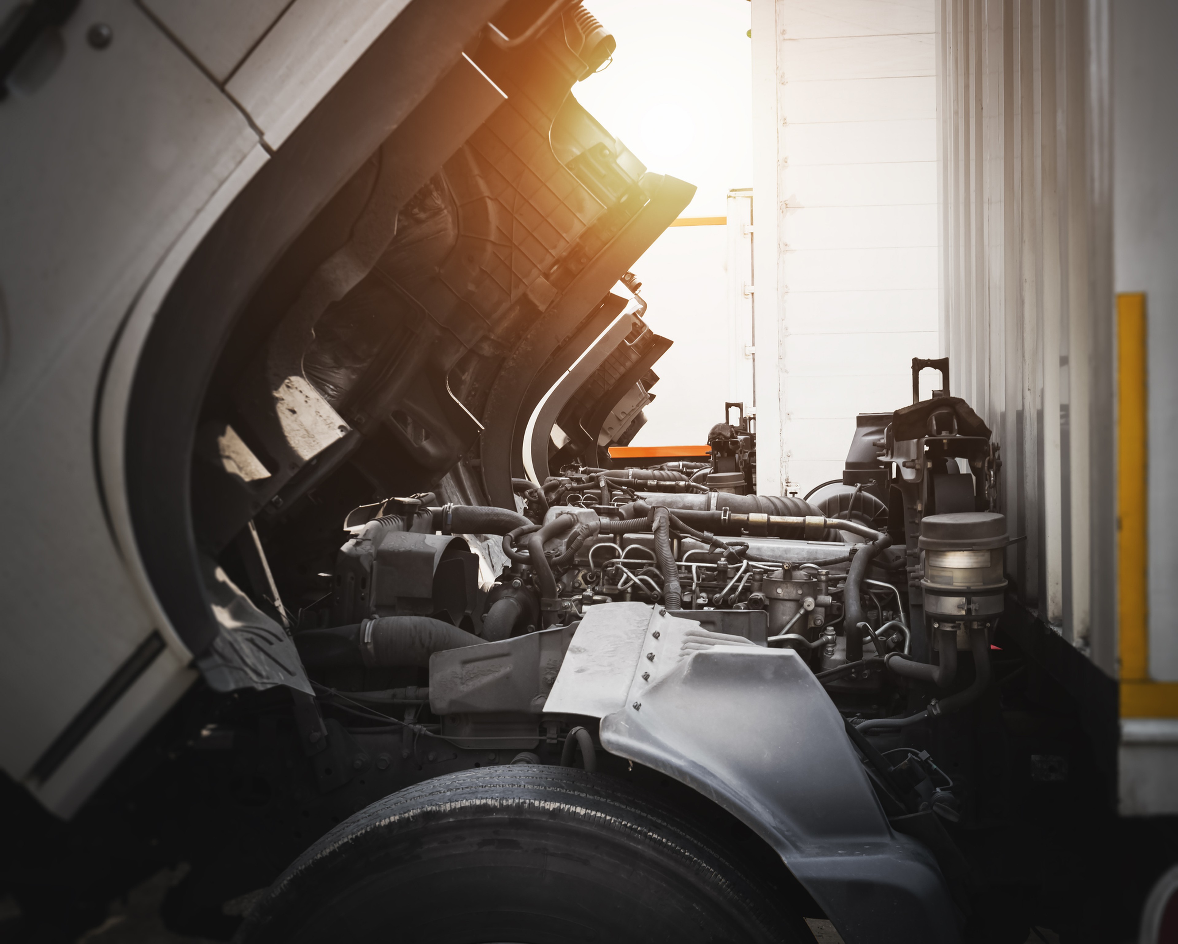 Diesel engine for a semi truck
