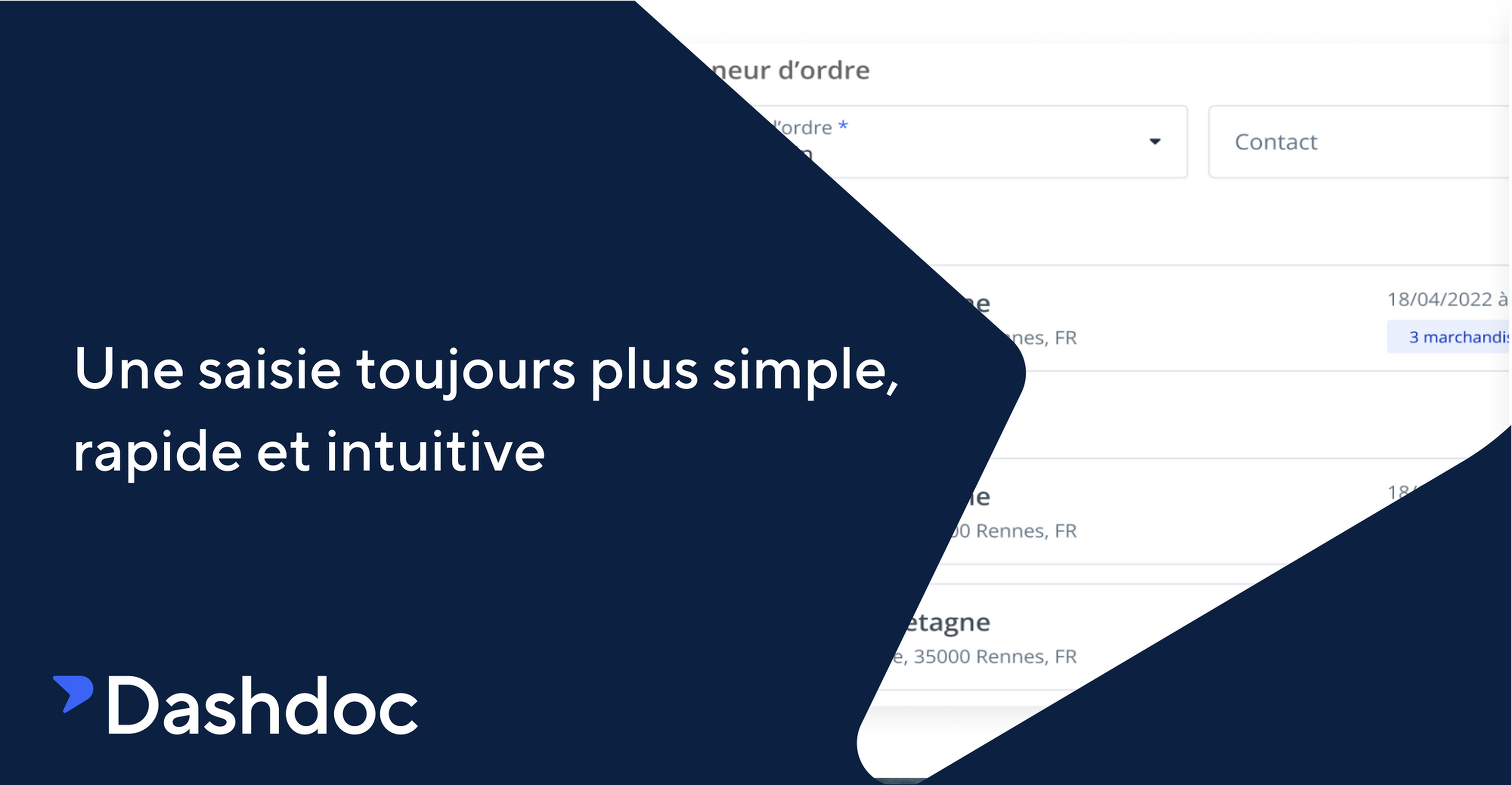 Mockup marketing - Formulaire ordre de transport