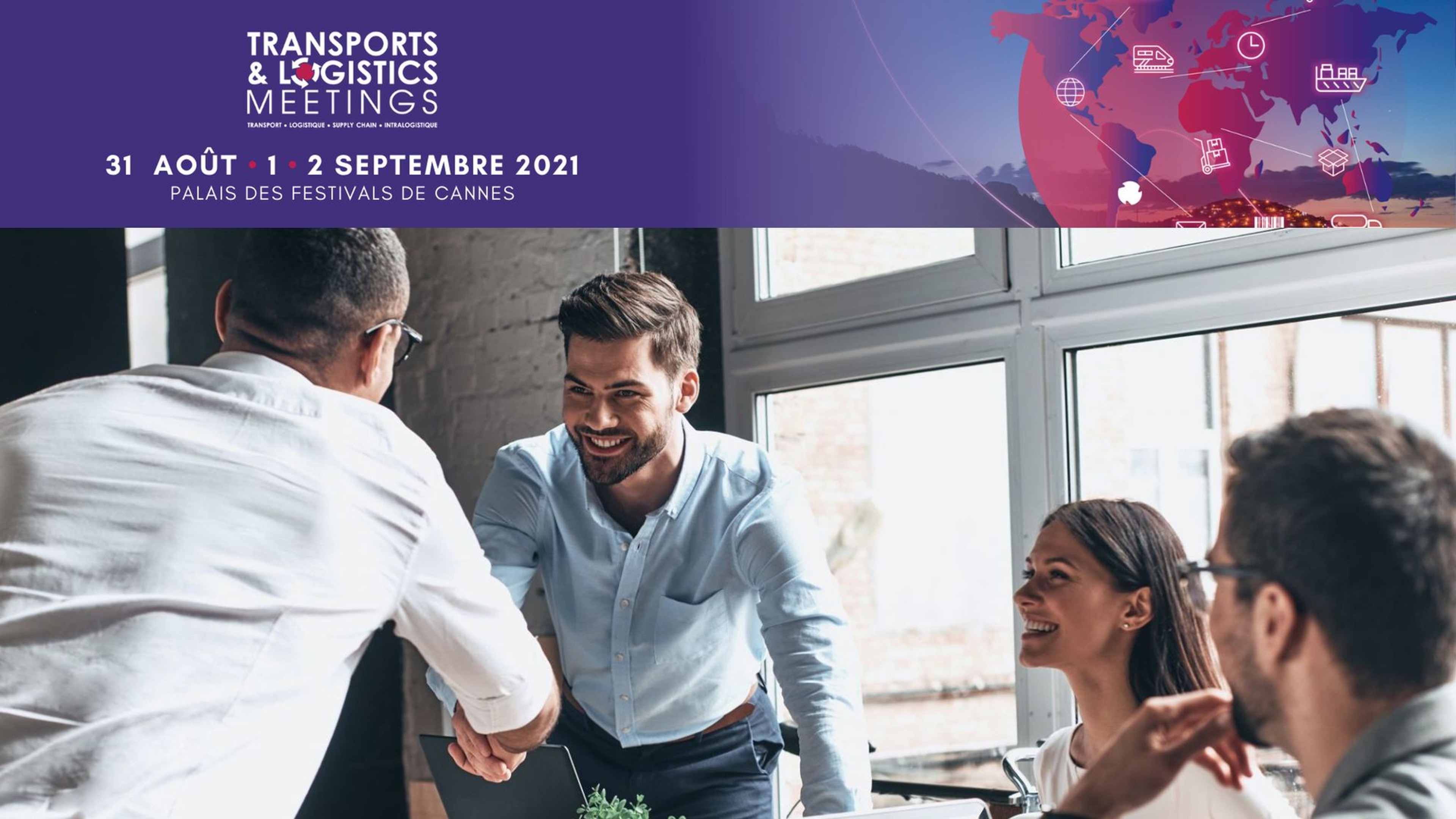 Transport logistics meetings banner