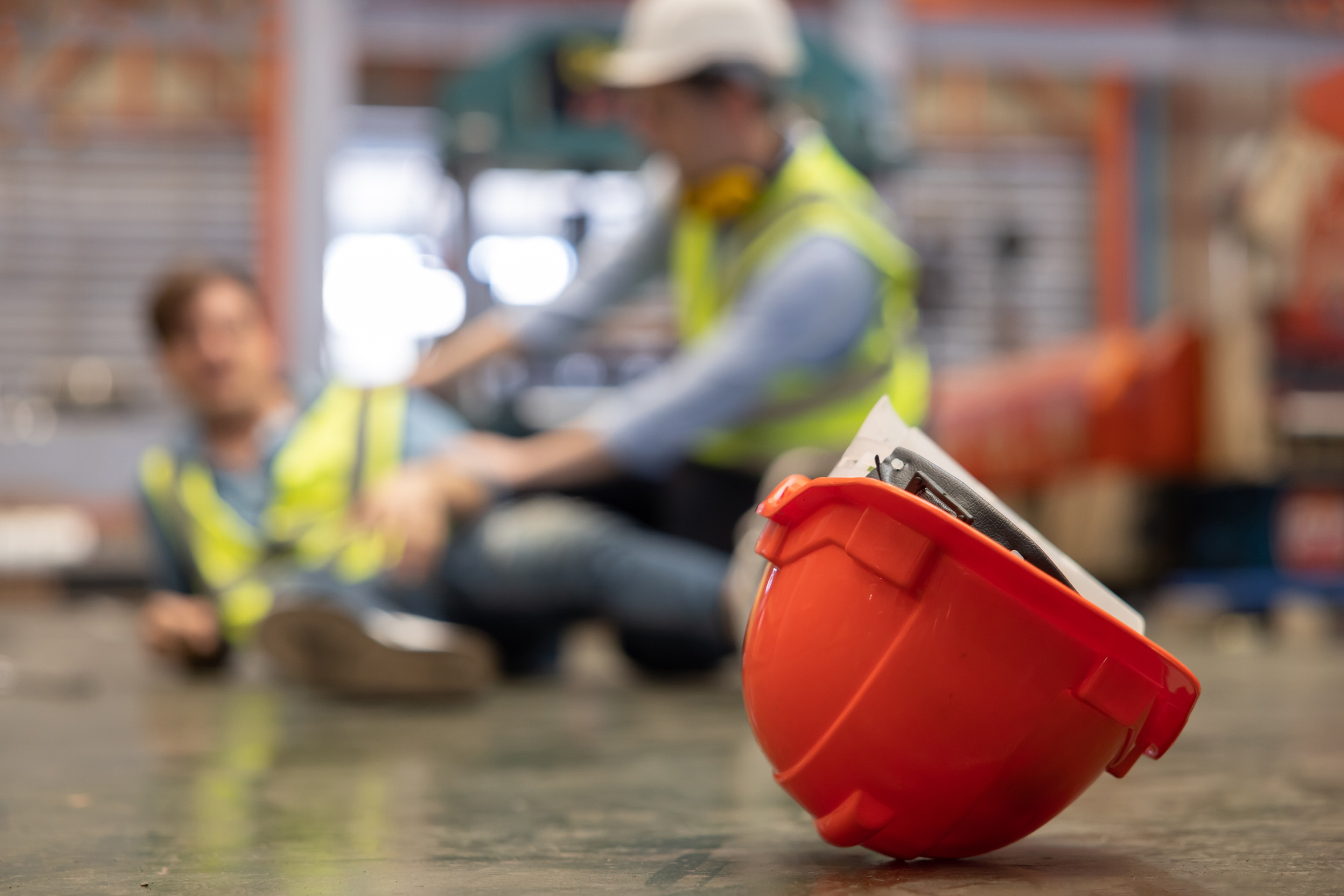 Accident sur site logistique