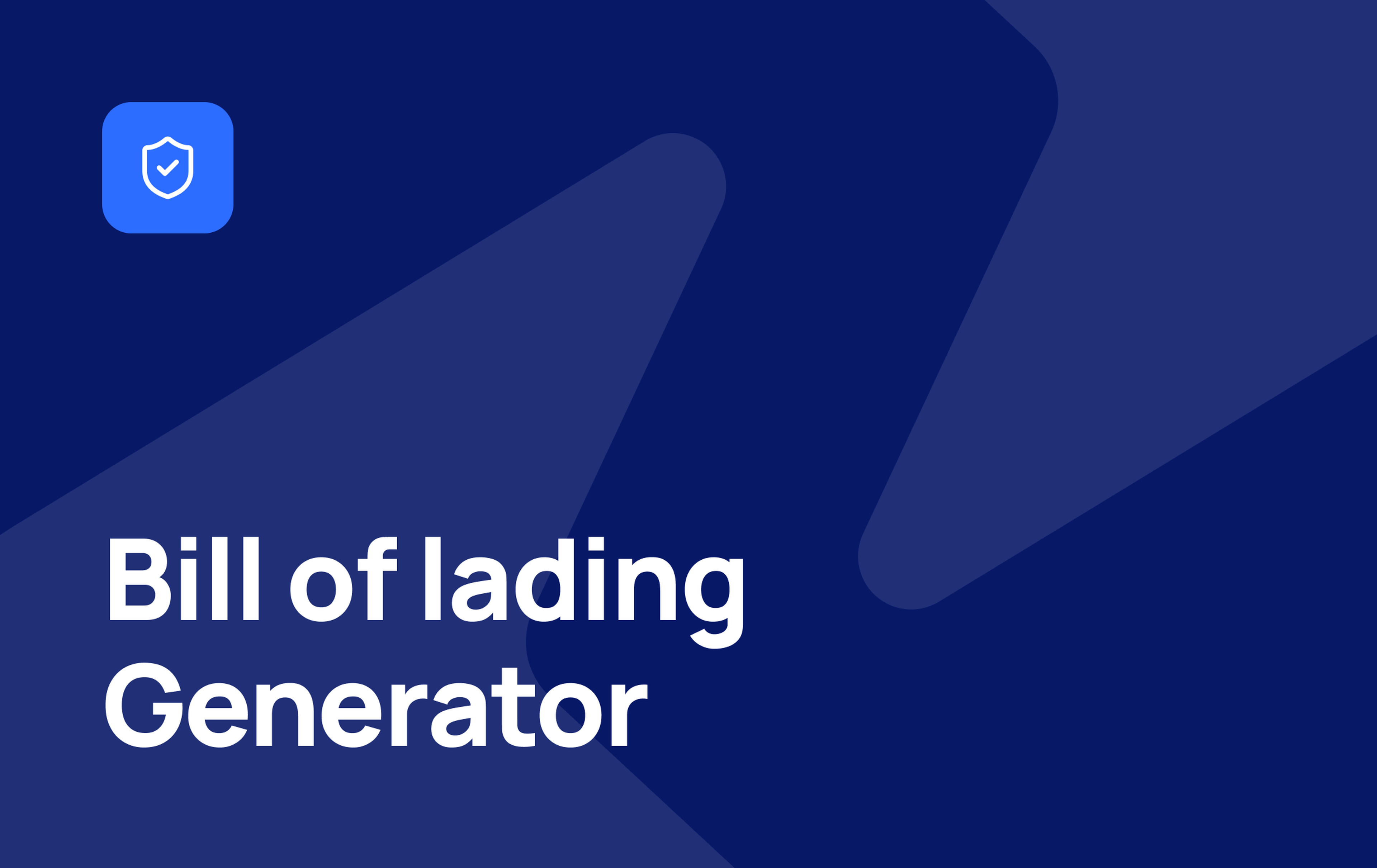 Bill of lading template filled in online and ready to download as a PDF