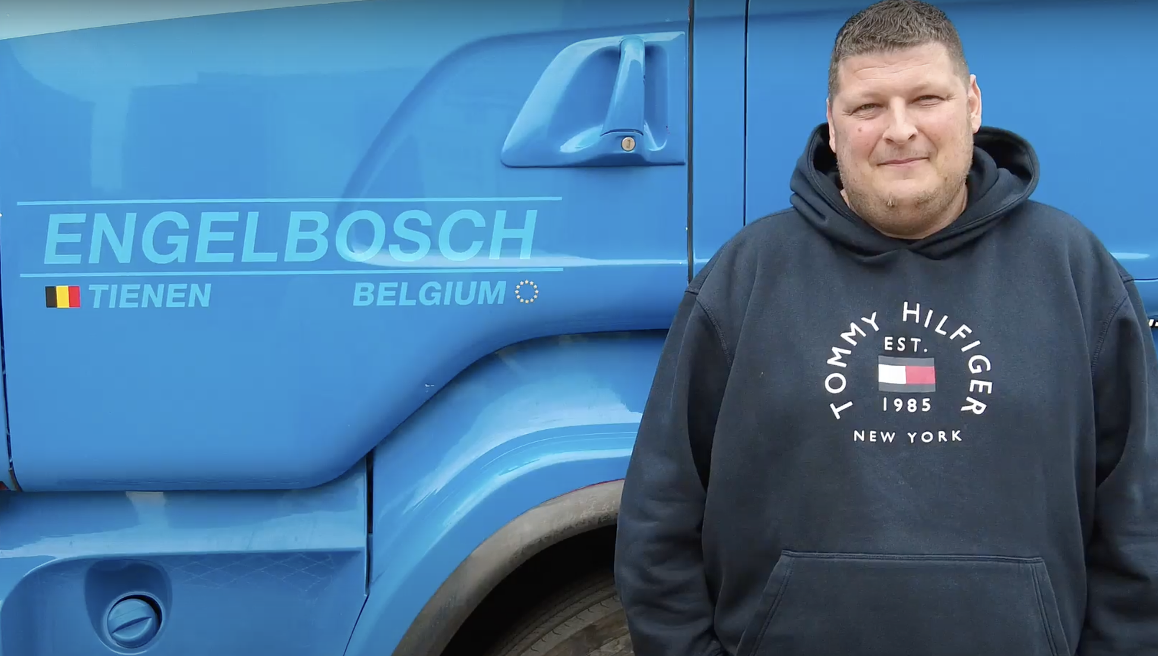 Floris, responsable Transport, posant sur le site Engelbosch