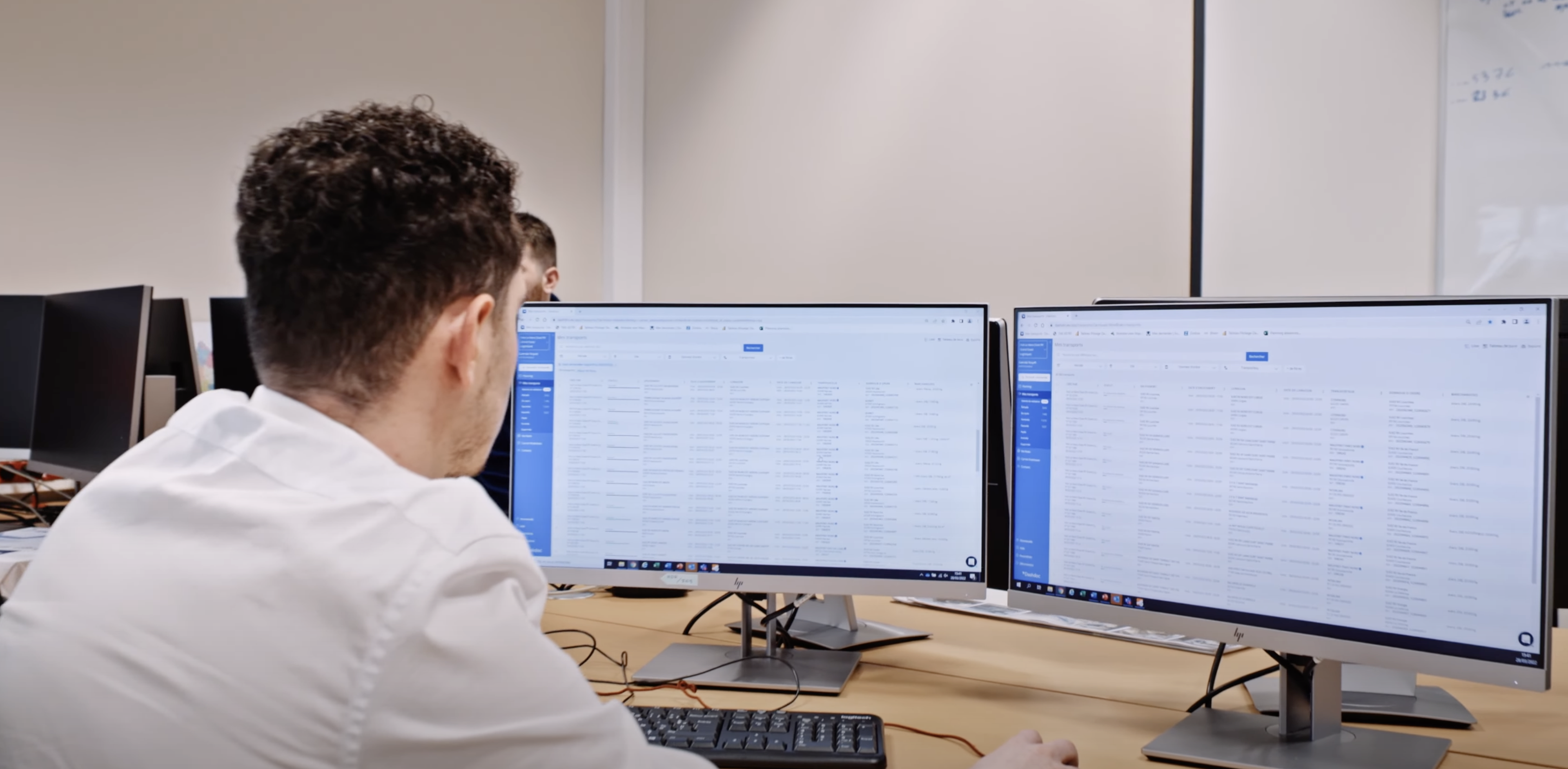 Client utilisant TMS transport vue création d'OT
