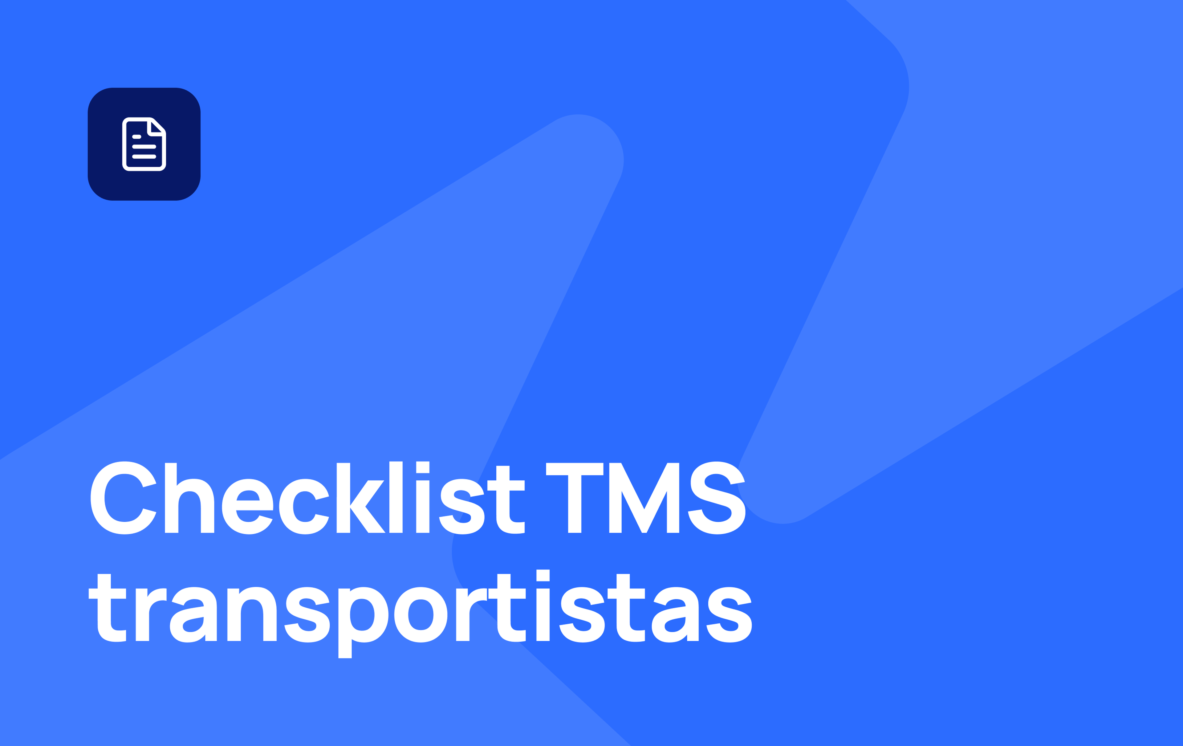 01 - Checklist TMS transportistas - ES