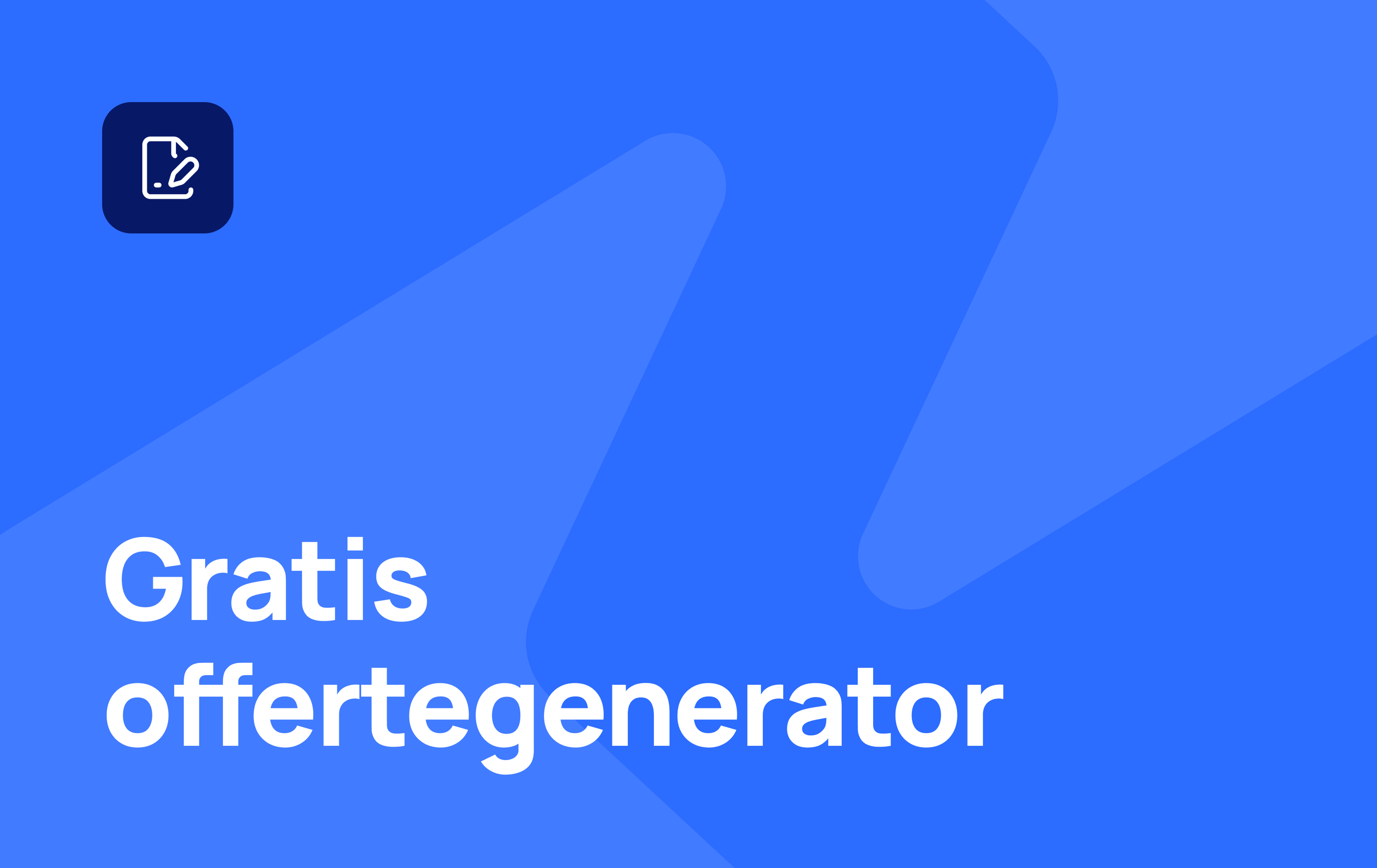 10 - Gratis offertegenerator - NL