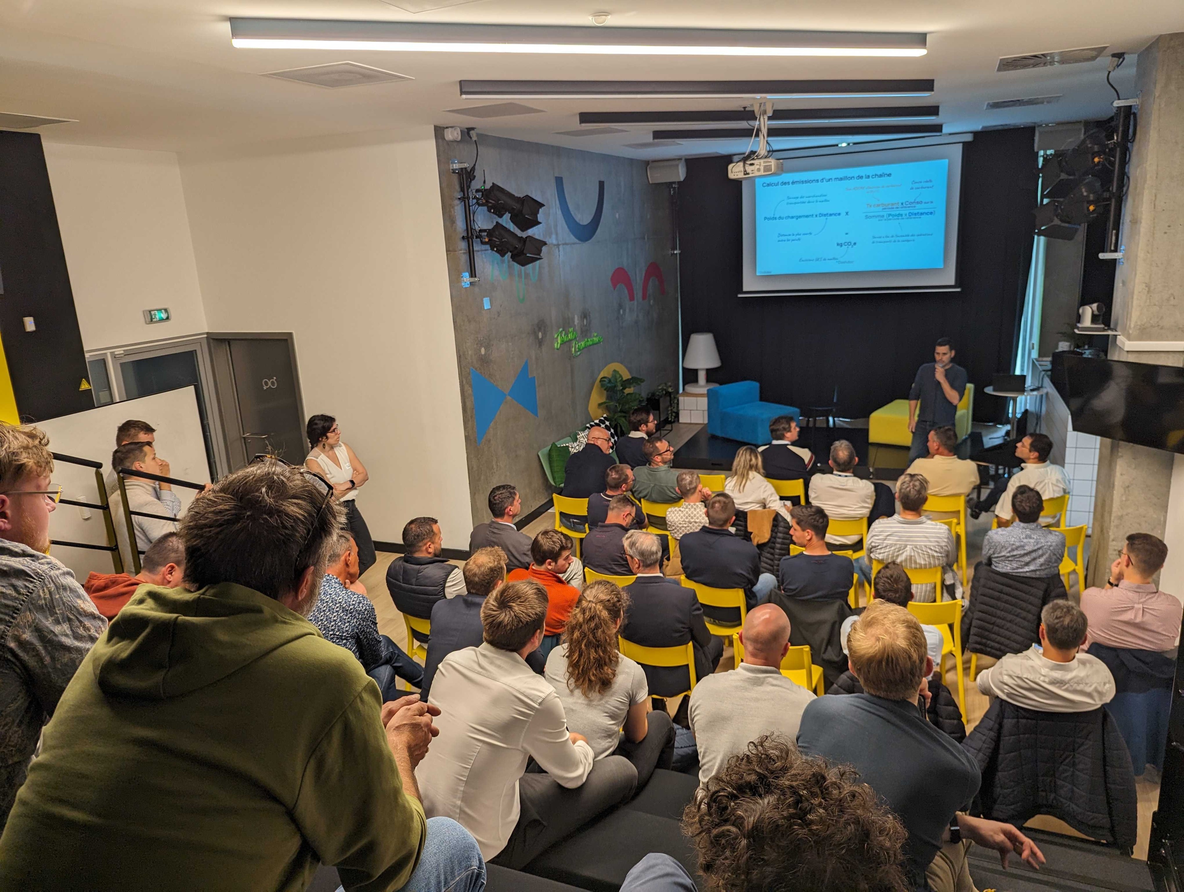Conference sur la decarbonation durant les rencontres du bois