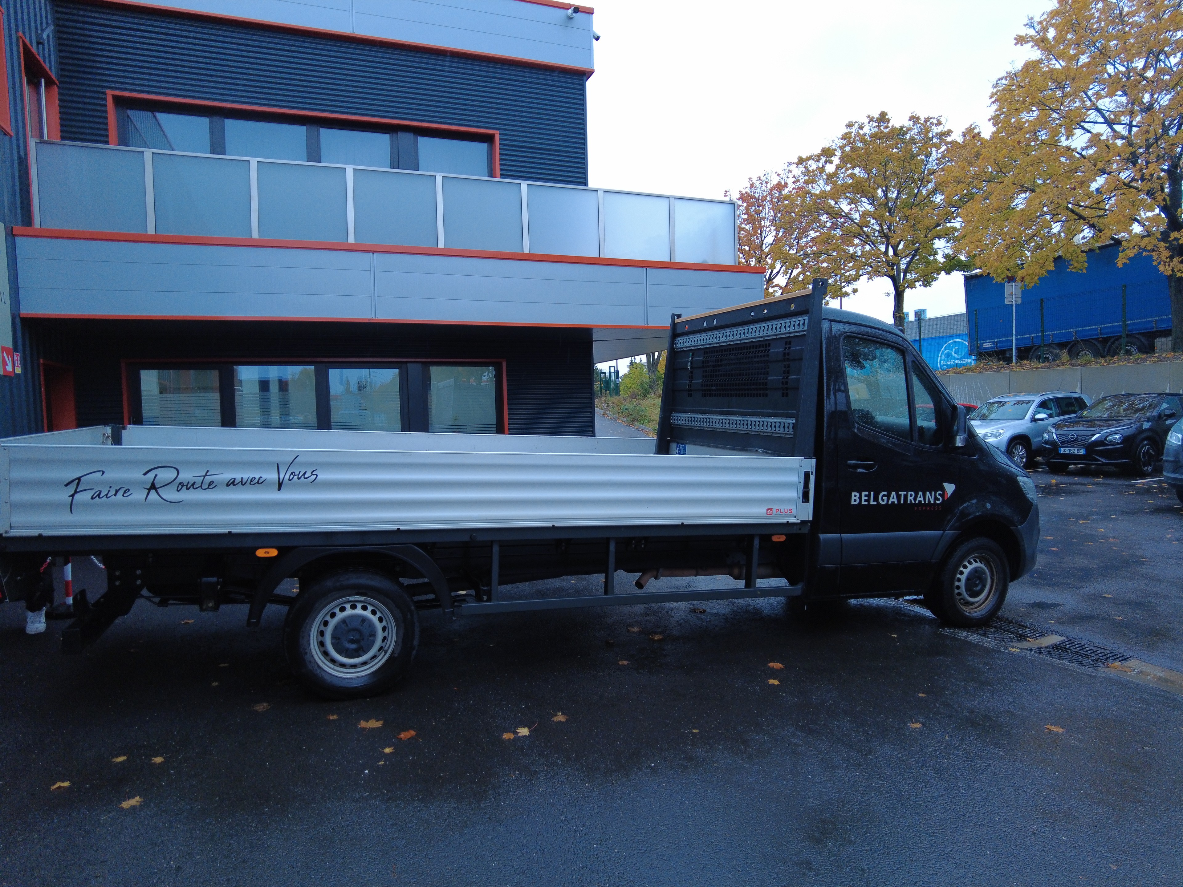 Camion plateau extensible Belgatrans - TMS témoignage