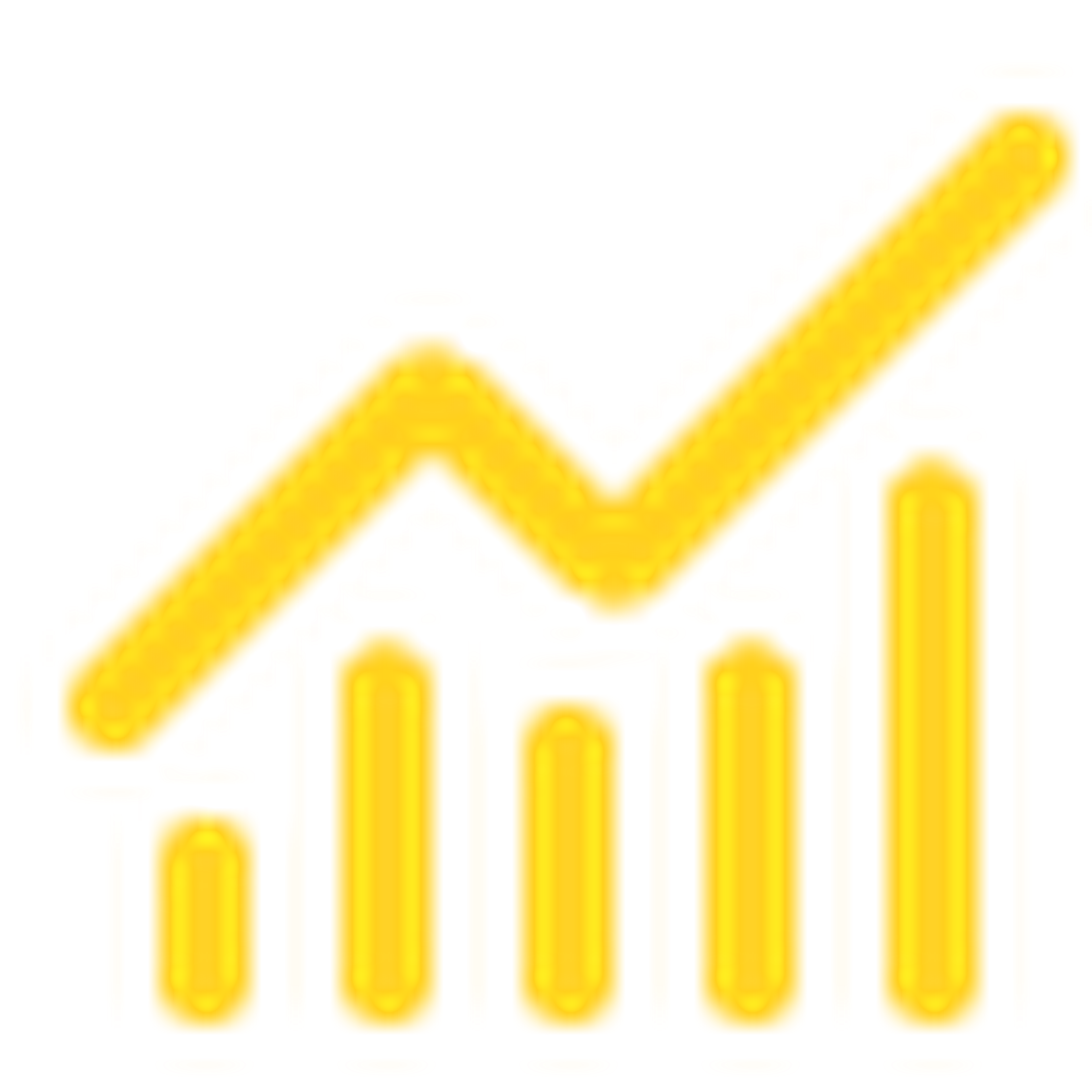 Icône graphique de croissance