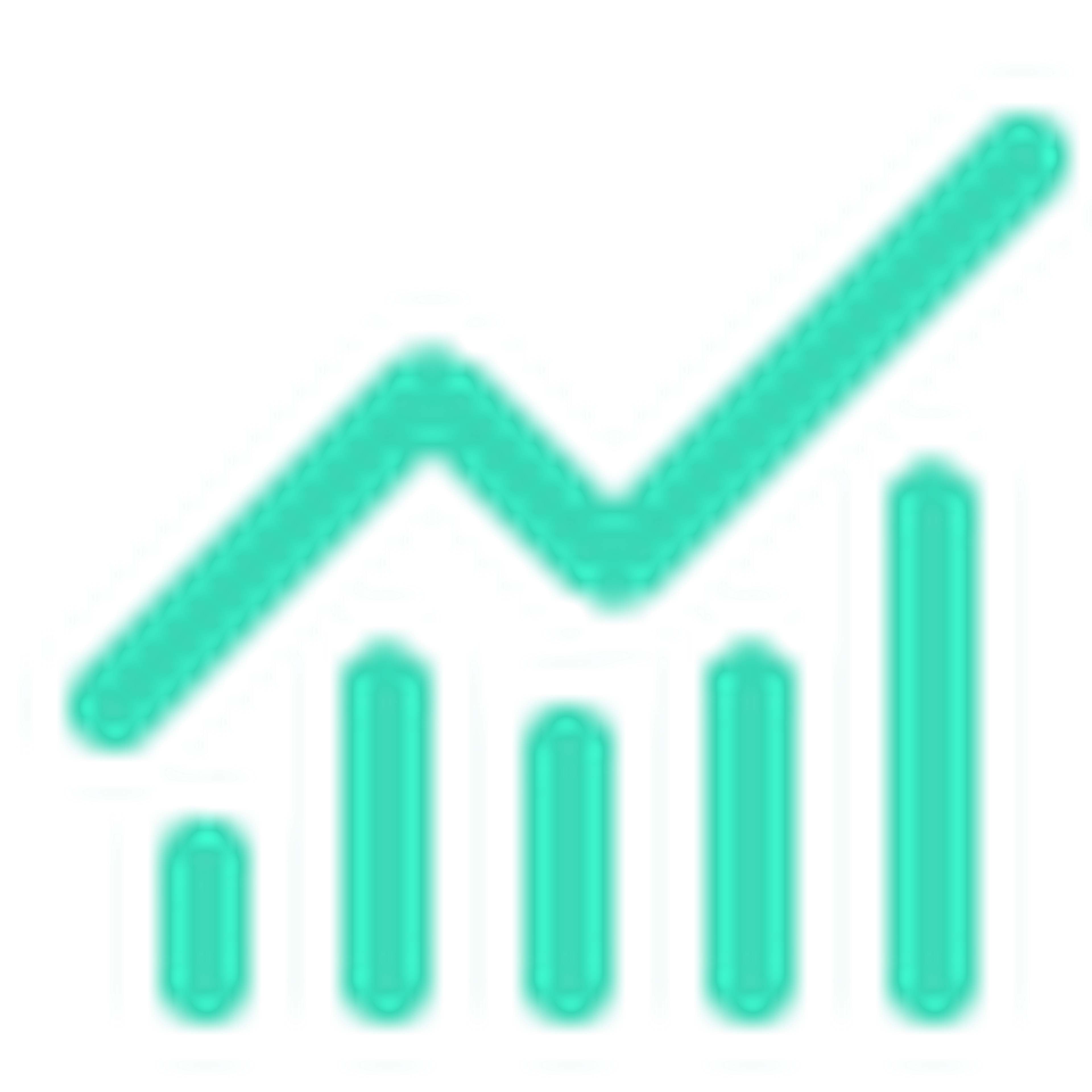 Icône graphique de croissance