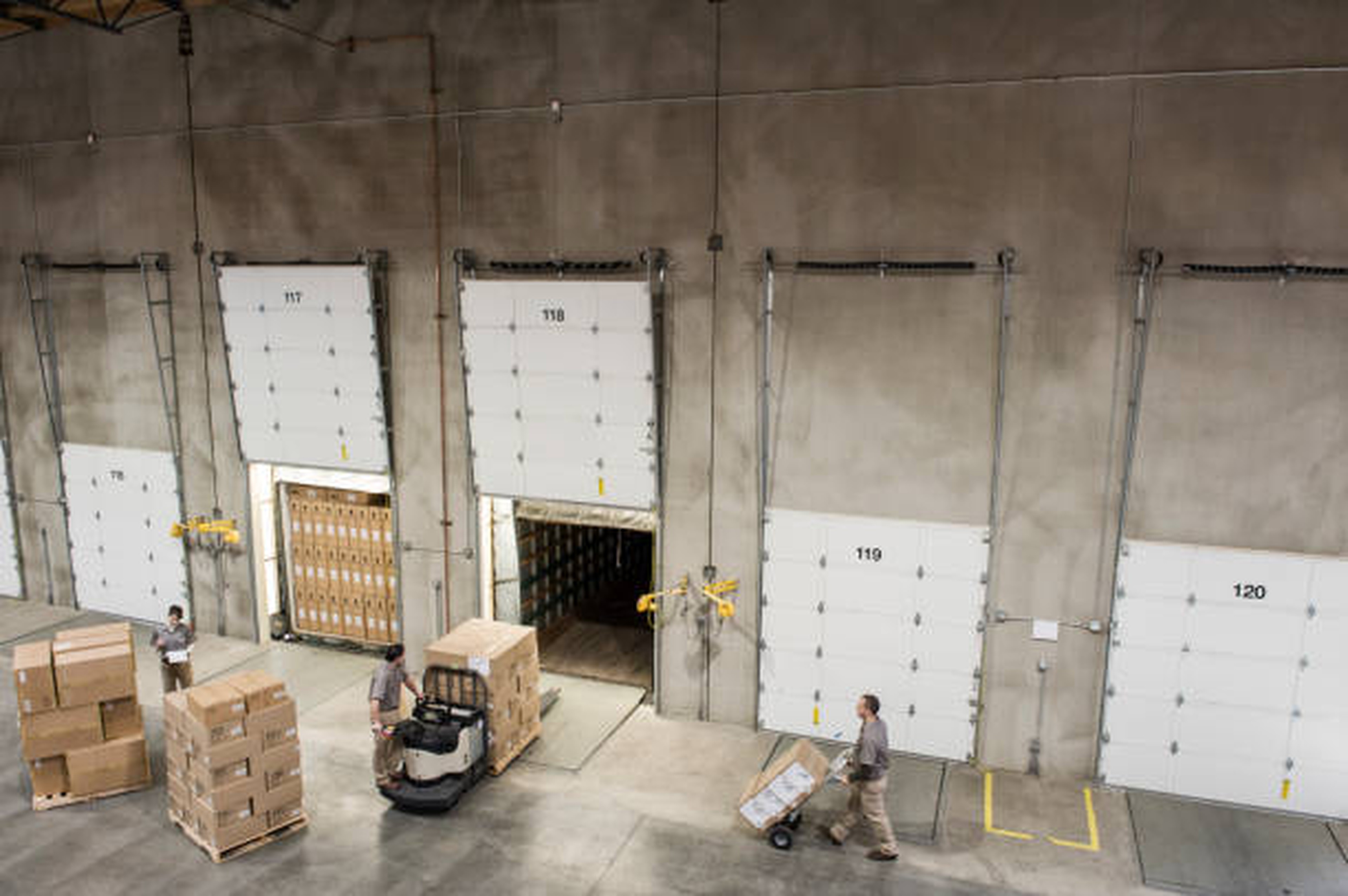 Docks doors to load and unload trucks are essential