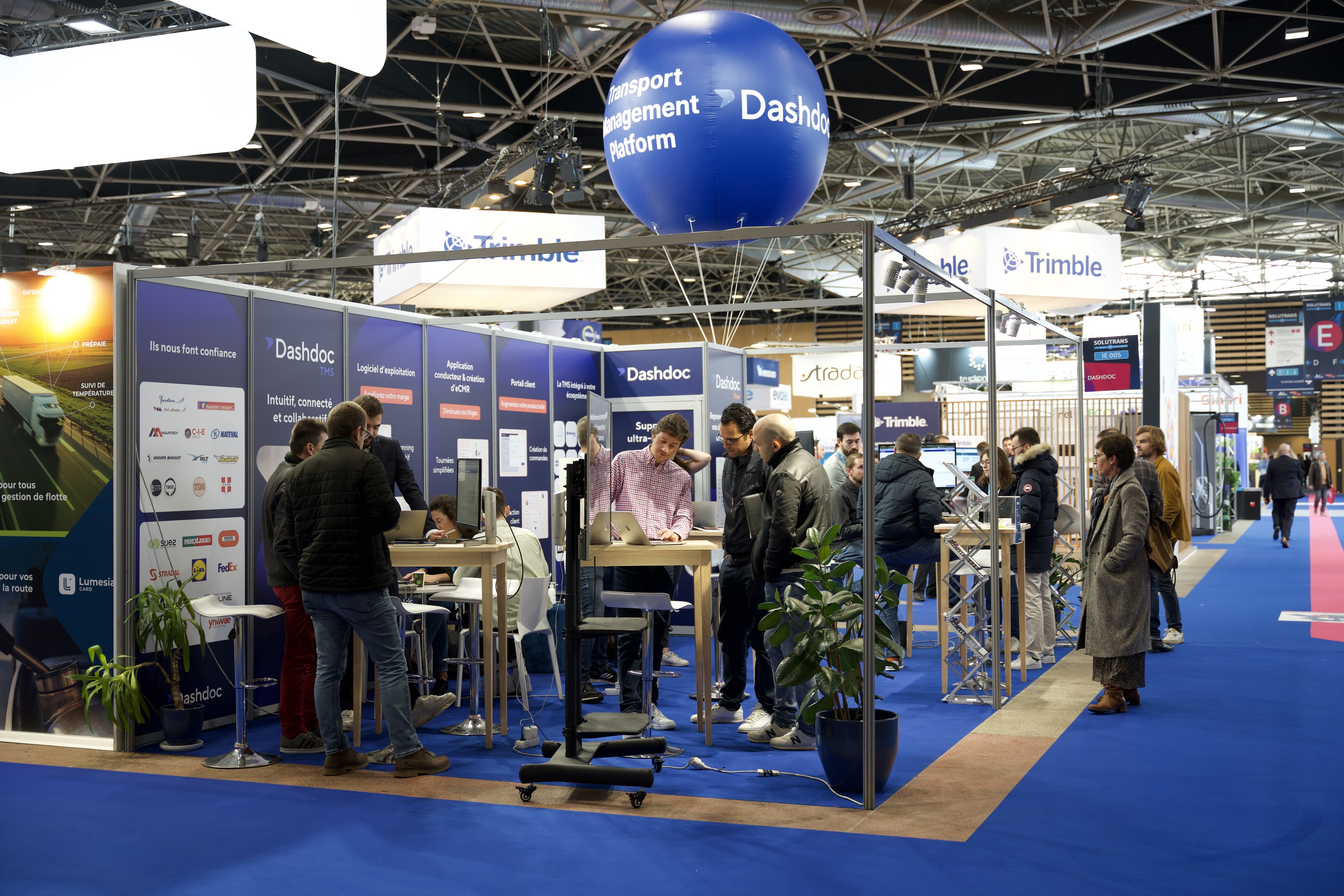 Stand de Dashdoc lors de la dernière édition de Solutrans