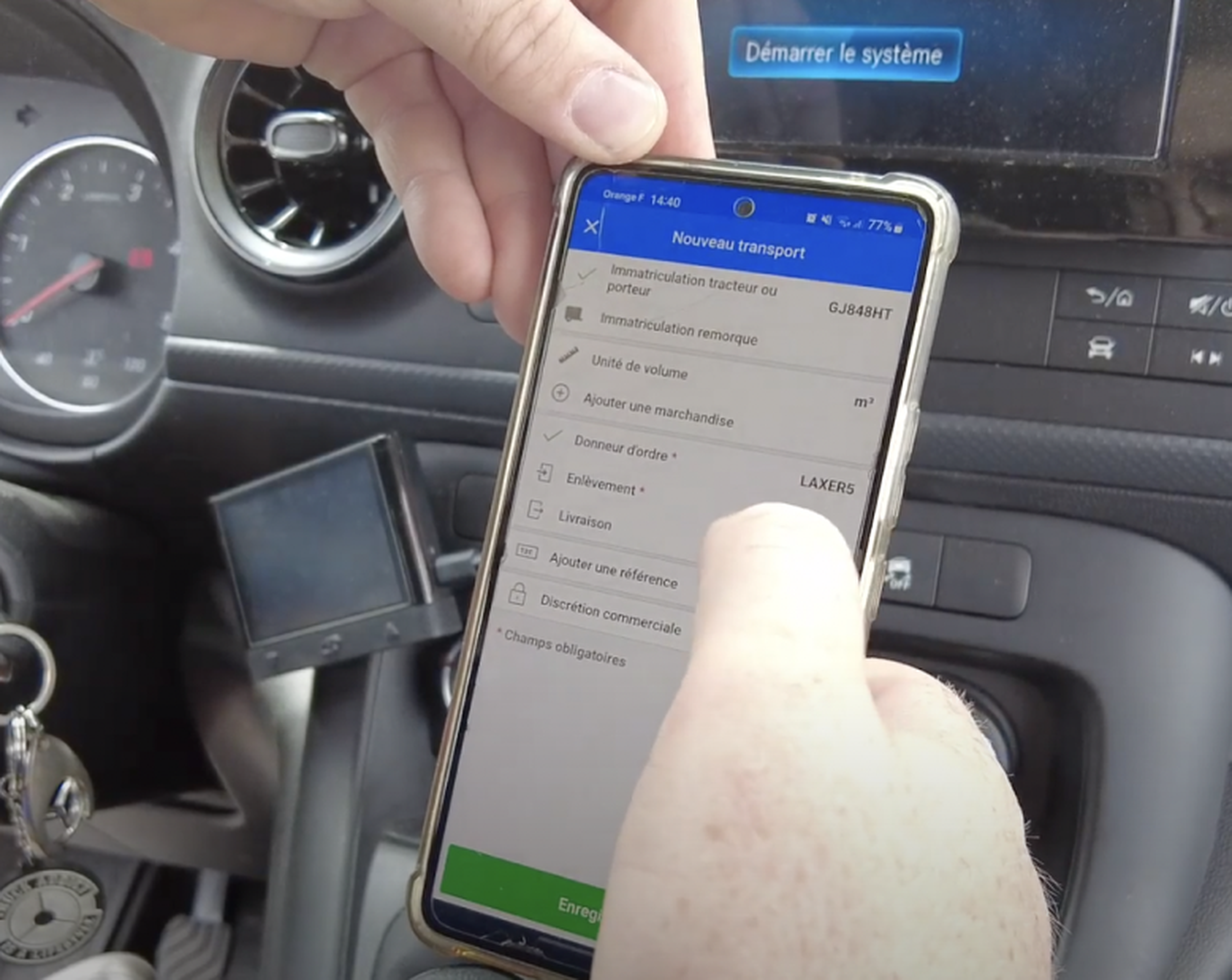 eCMR sur application mobile Dashdoc