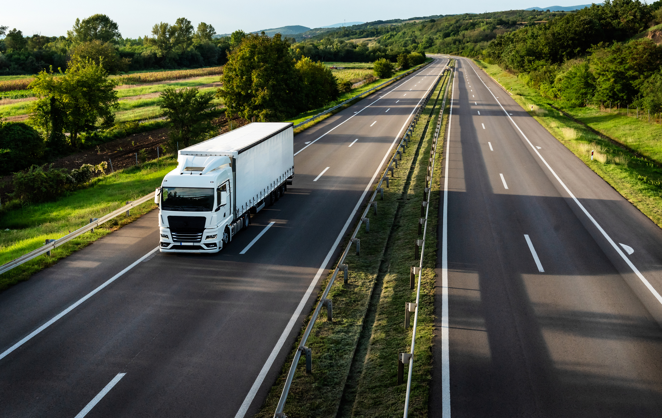 Camion en plein itinéraire