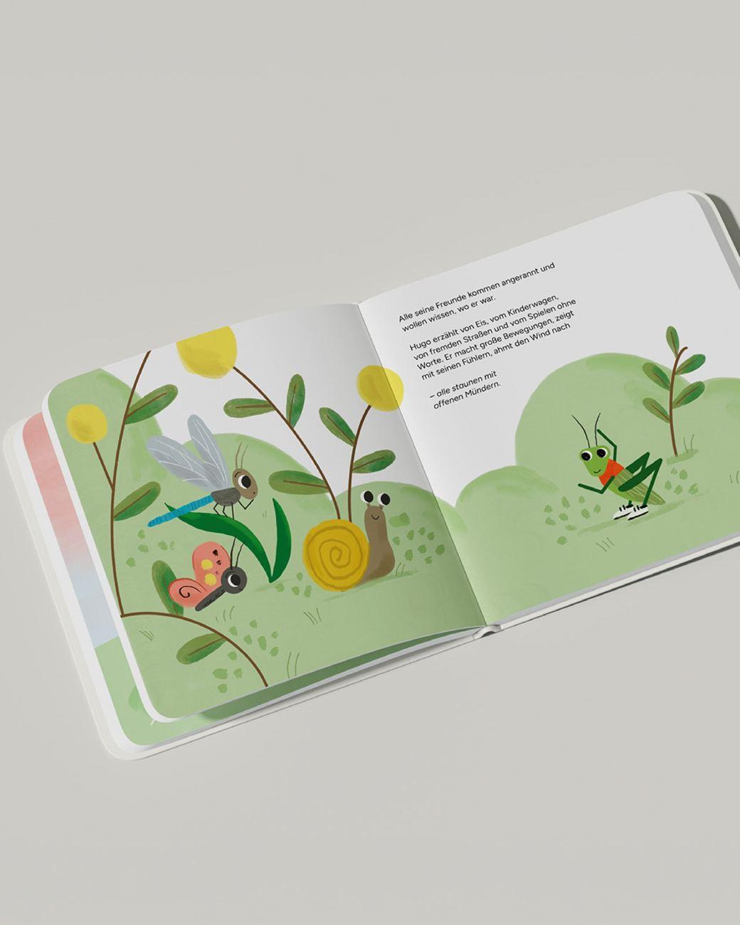 Kinderbuch Hugo Heuschreck, Doppelseite