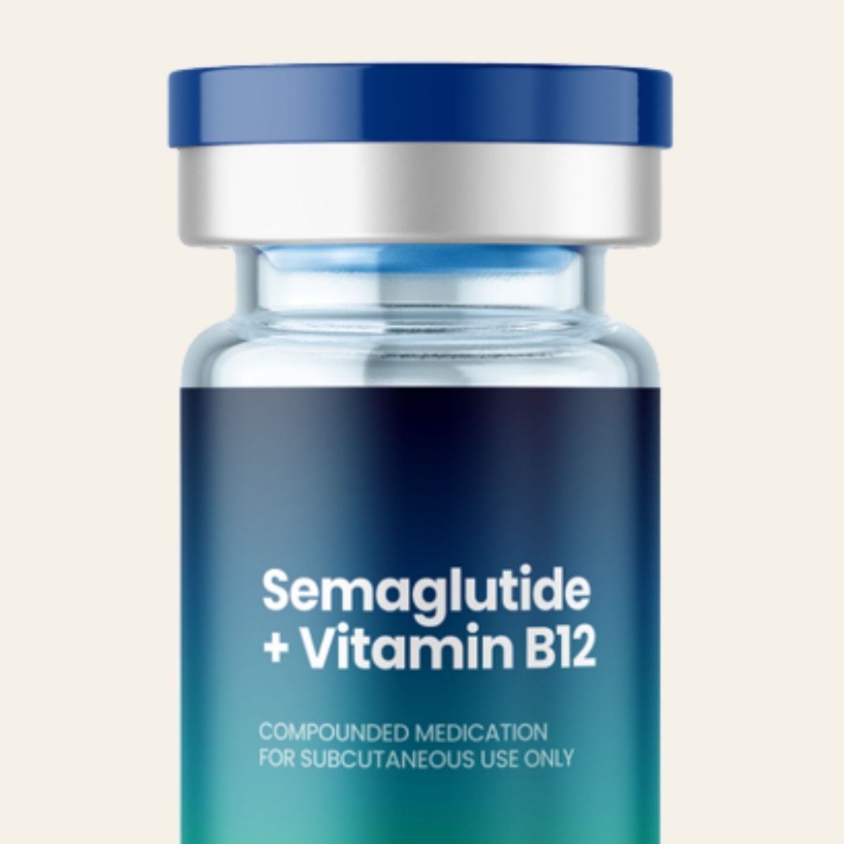 A vial of semaglutide with B12
