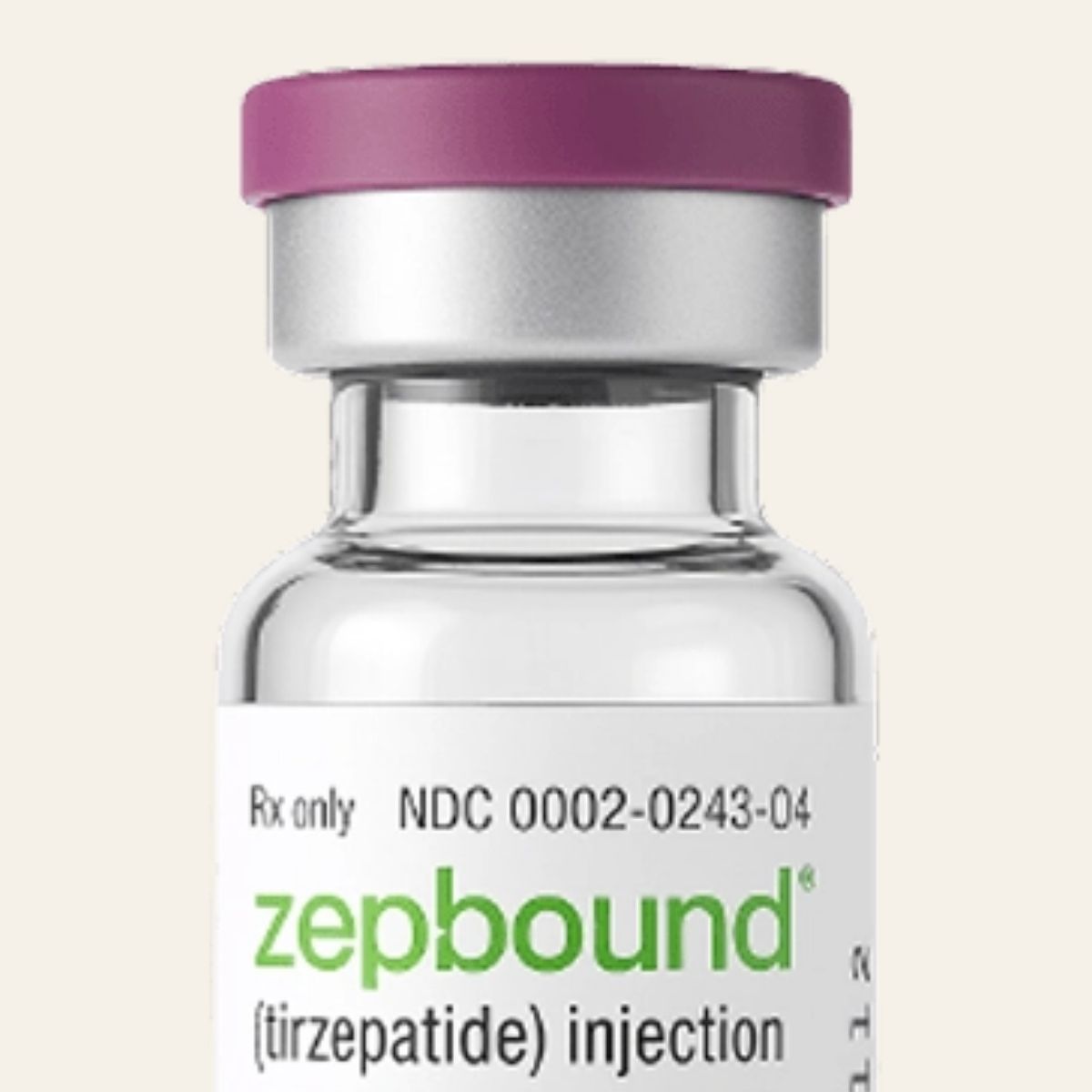 A Zepbound single-dose vial