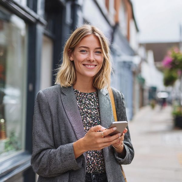 Customer reading a lender decision on a mobile phone