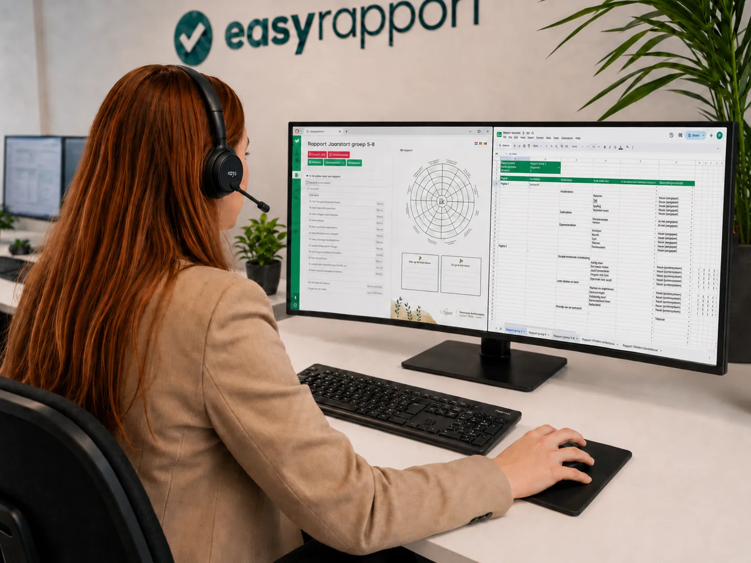 Het team van Easyrapport staat scholen persoonlijk te woord