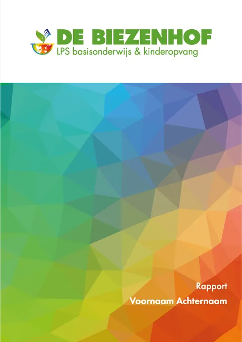 Voorbeeld rapport van De Biezenhof uit Hilversum, voorpagina