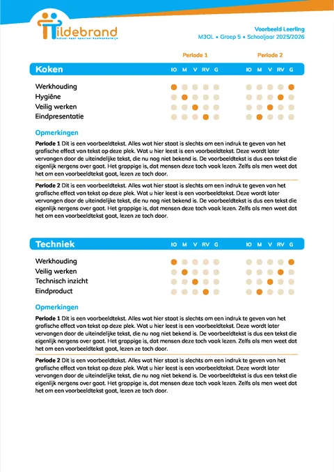 pagina praktijkonderwijs Hildebrand