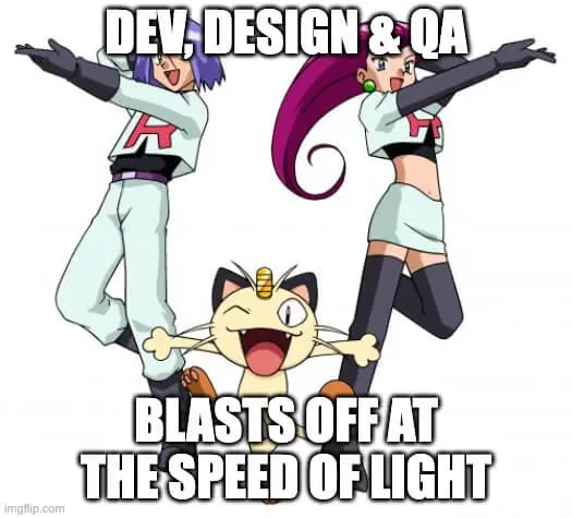 dev, design & qa blast