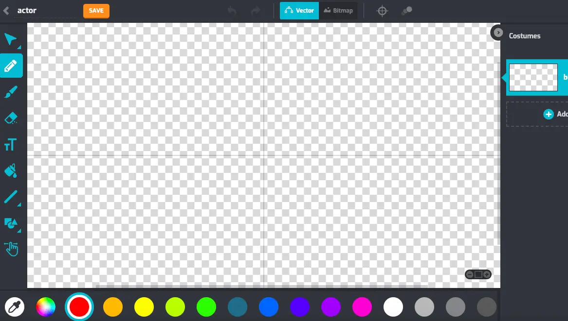 Tynker vector graphics editor UI example screenshot