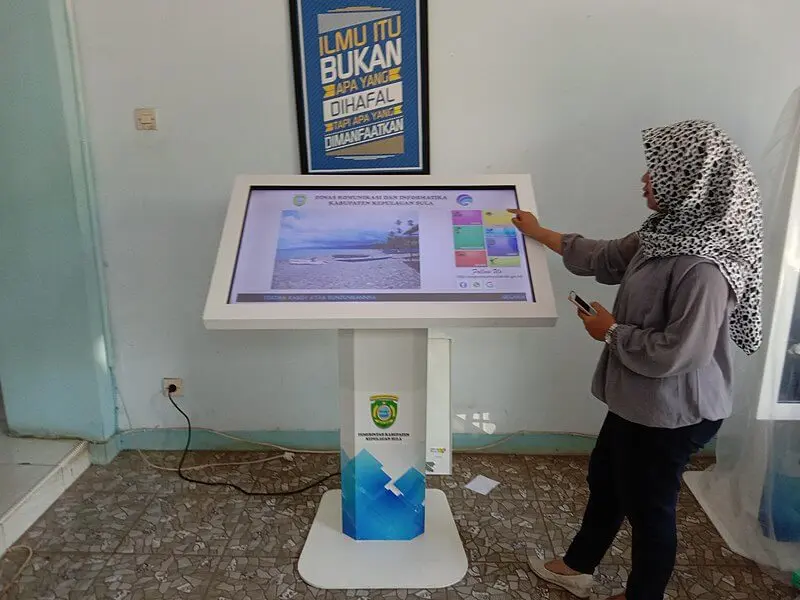 Example of a digital kiosk