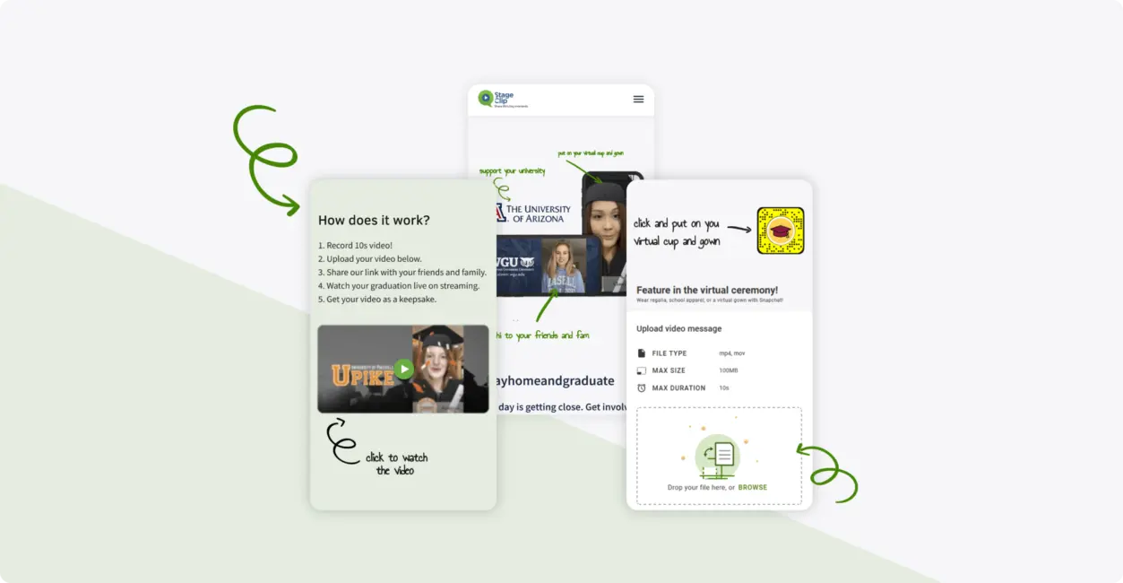 stageclip app mockup