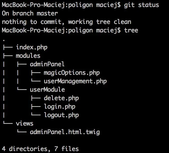 A screenshot showing a fragment of a code with index, modules, userModule and views.
