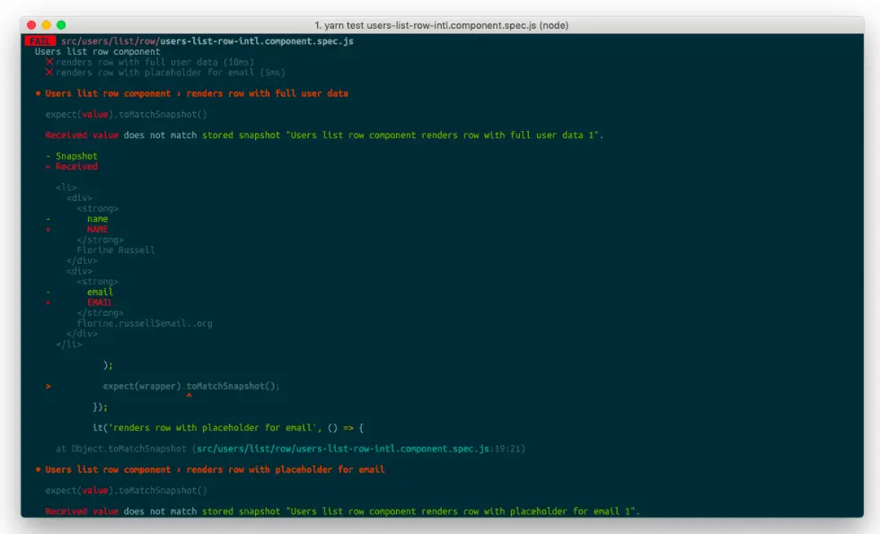 Jest snapshot testing mock picture