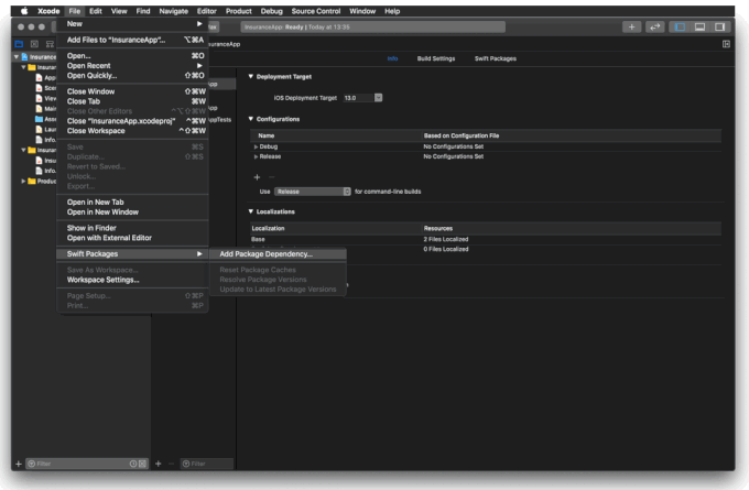 An example of how to add packaging insurance calculator.