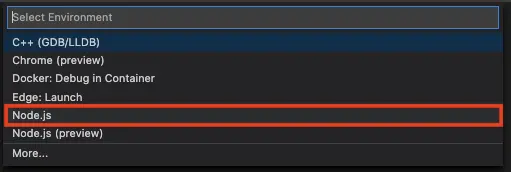 debug node js debugger
