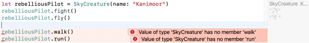 A screenshot with a fragment of a code (skycreature)