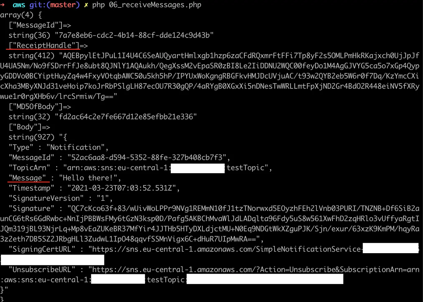 message broker receiving messages