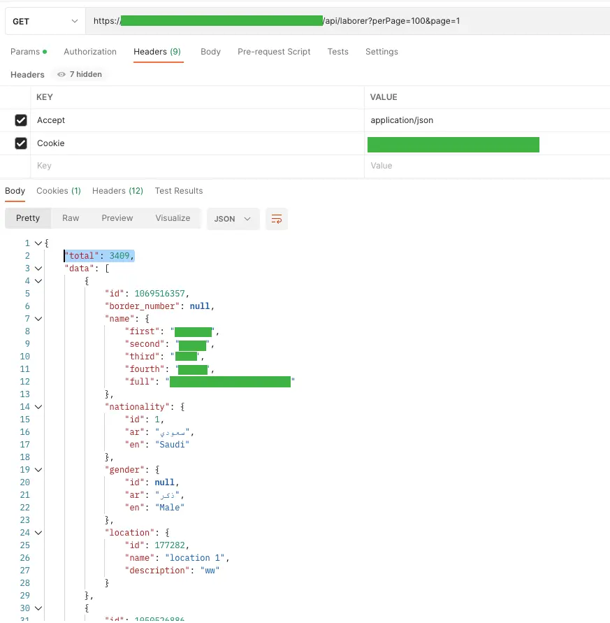 3409 employees screenshot