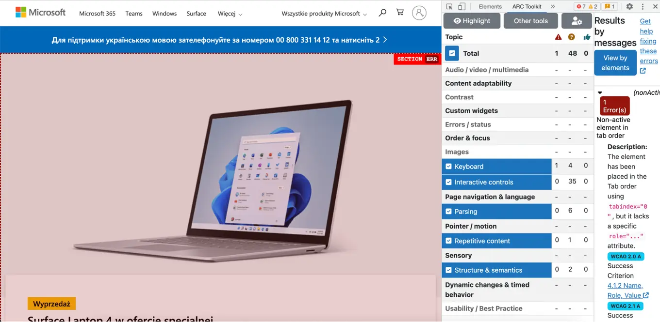 accessibility management platform for usability testing and high accessibility score