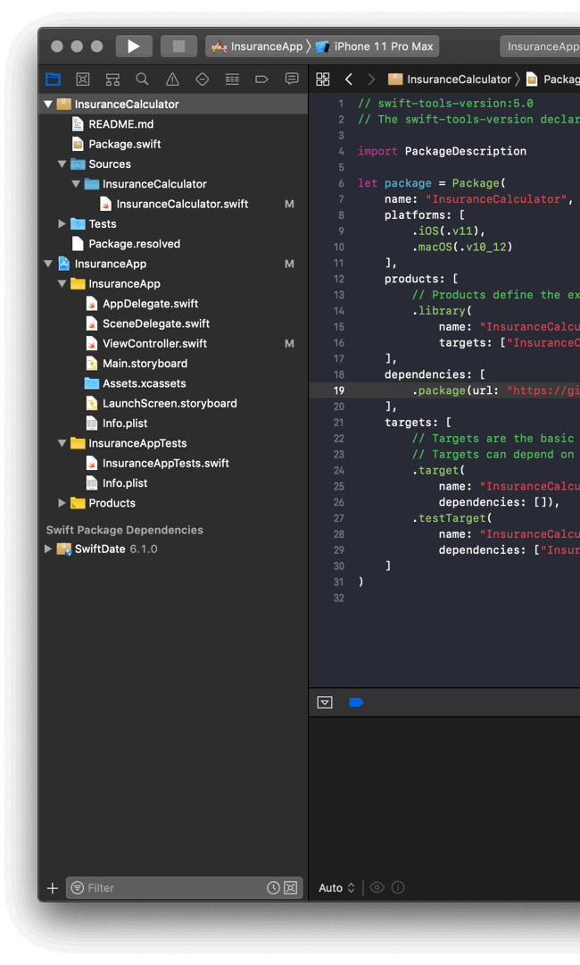 Gif showing how to publish an update.