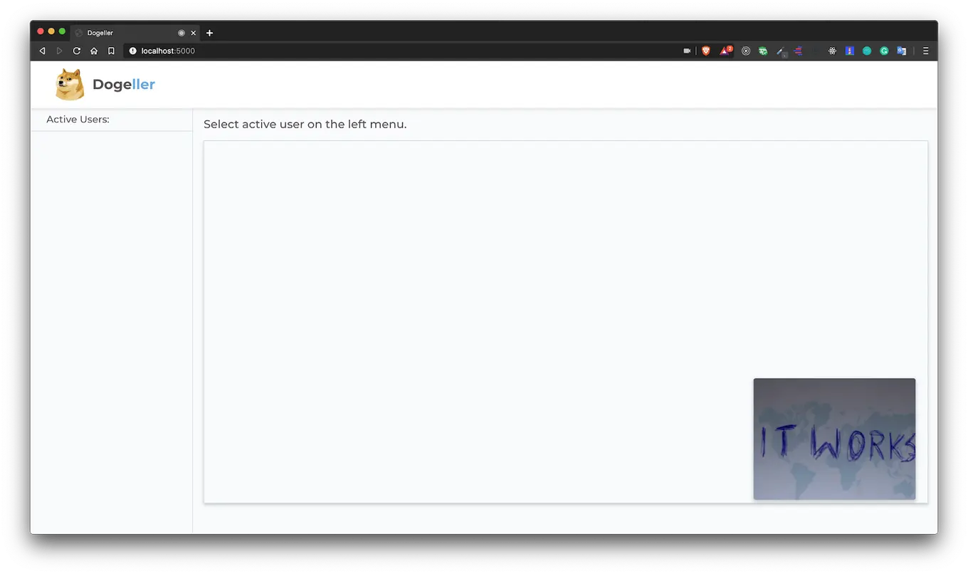 real time video chat app - test