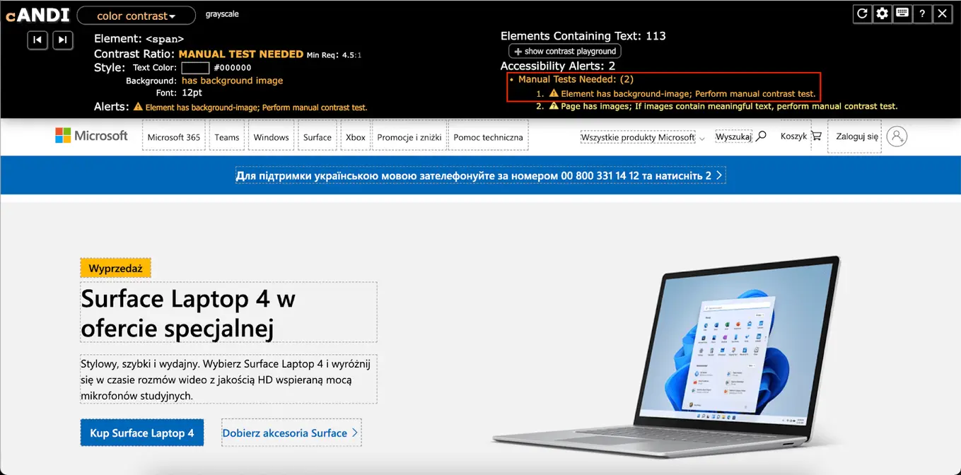 ANDI accessible objects & dom element save dev 's time with automation