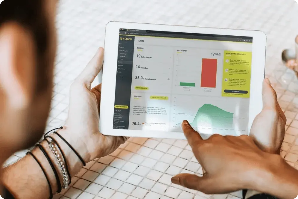 Flock dashboard mockup
