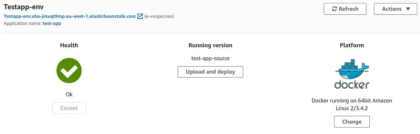 new aws environment dashboard