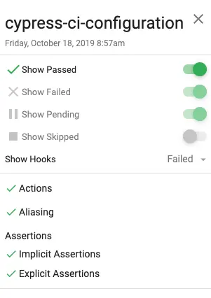 An image shows Cypress CI report configuration
