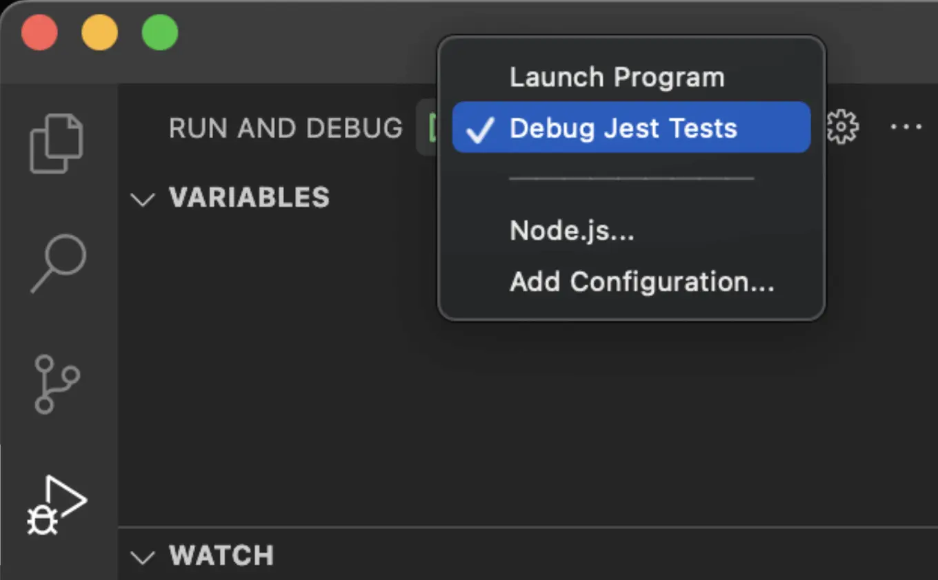 jest testing visual studio code debugging